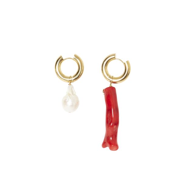 Boucles d'oreilles Dépareillées Corail-product
