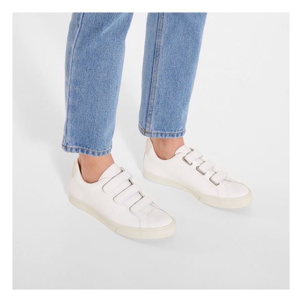 3-Lock Leather Velcro Trainers-product