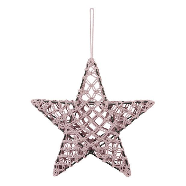 Macramé star lamp-product