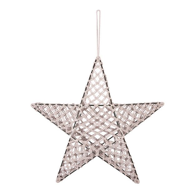 Macramé star lamp-product