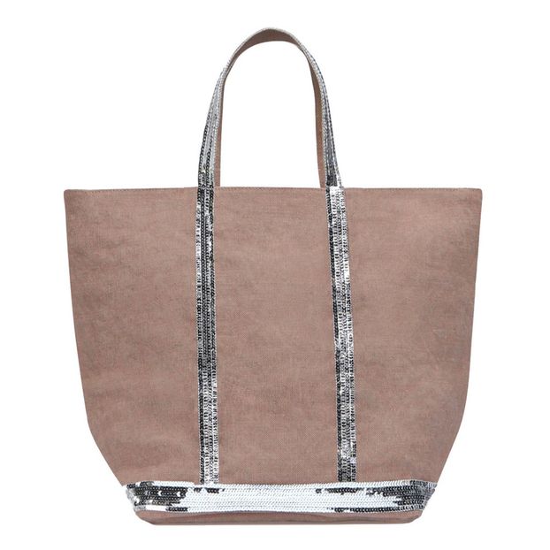 Bolso grande lino lentejuelas-product