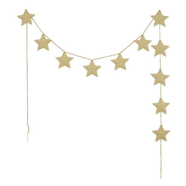 Organic cotton mini star garland-product