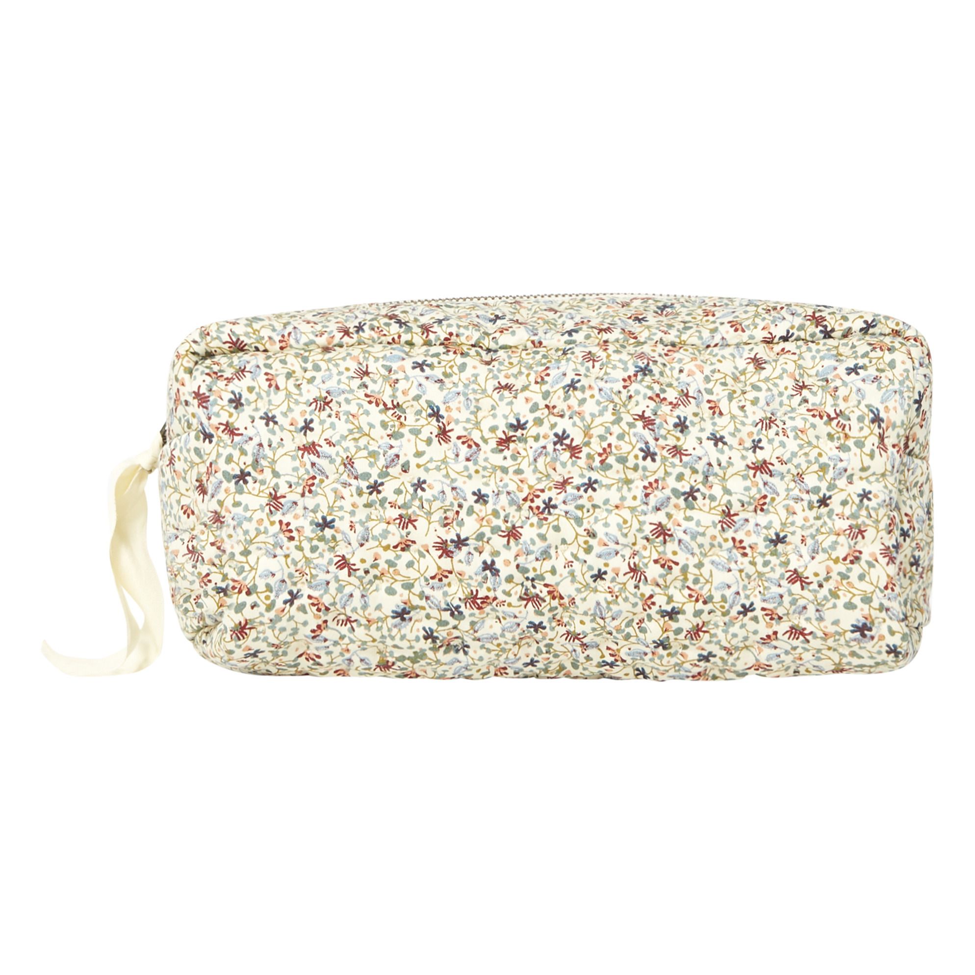 Trousse de toilette matelassée Louloudi en coton bio Multicolore