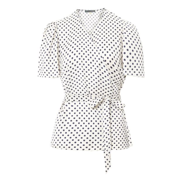 Blusa Cache-Cœur Polkadot-product