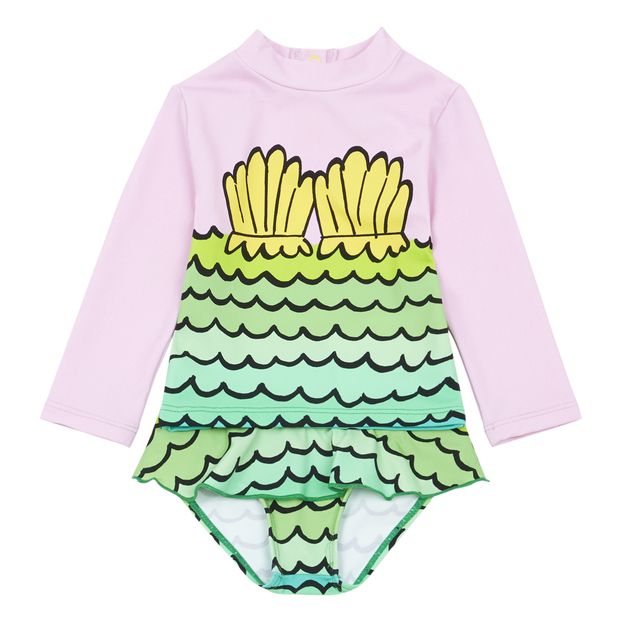 T-Shirt + Culotte de Bain Anti-UV Nylon Recyclé Sirène Bébé-product