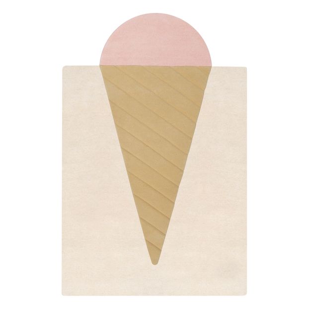 Ice cream wool rug-product
