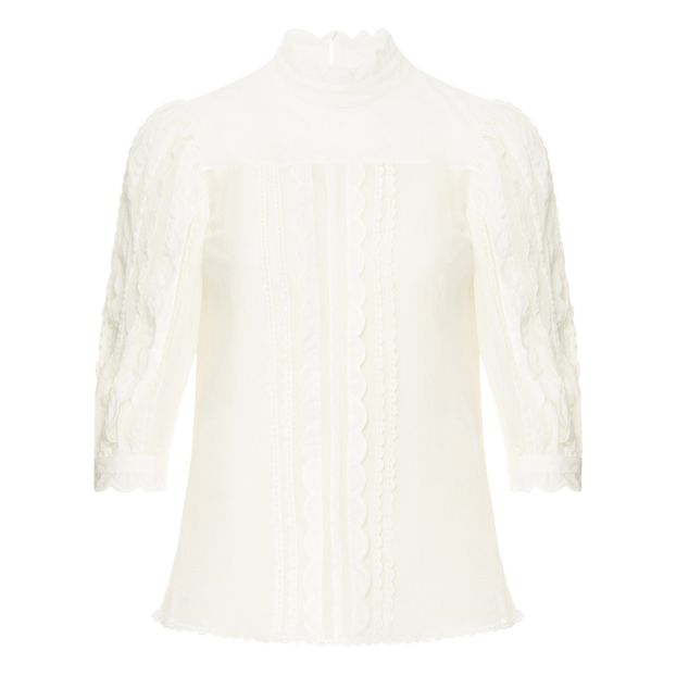 Blusa Festonnée Popeline-product