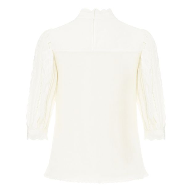 Blusa Festonnée Popeline-product
