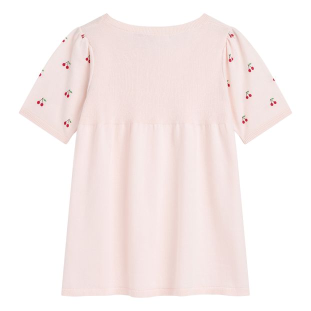Two-material Cherry Blouse-product