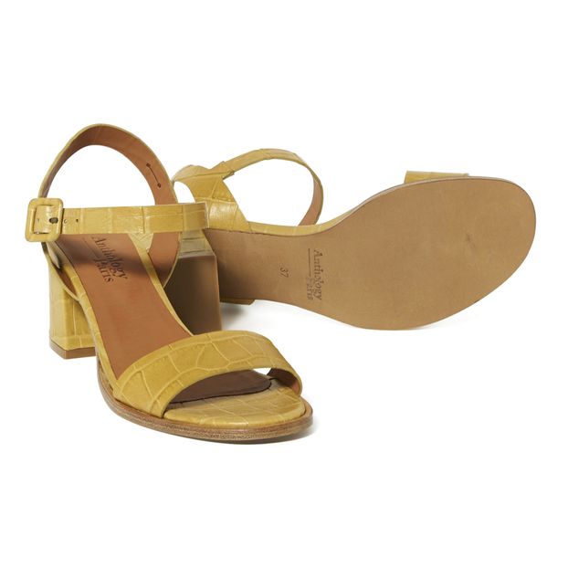 Sandales Cuir Embossé Croco Diane-product