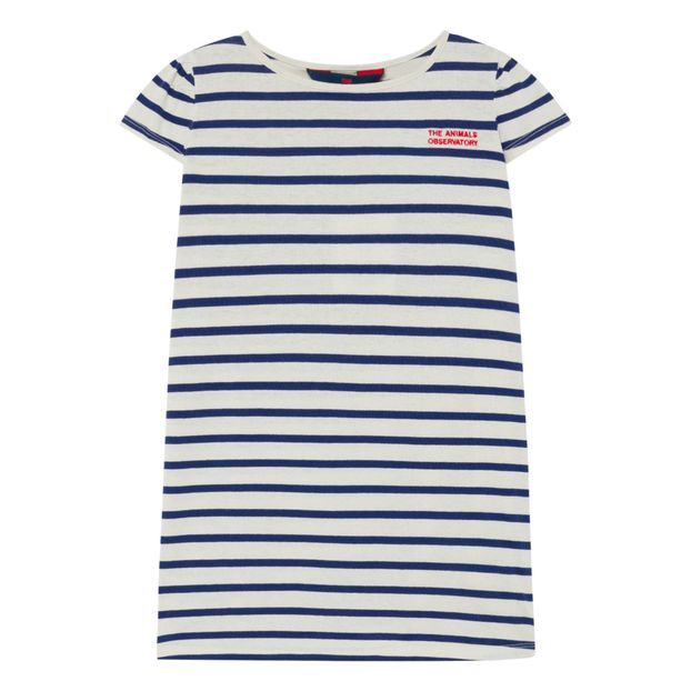 Striped Flamingo Jersey Dress-product