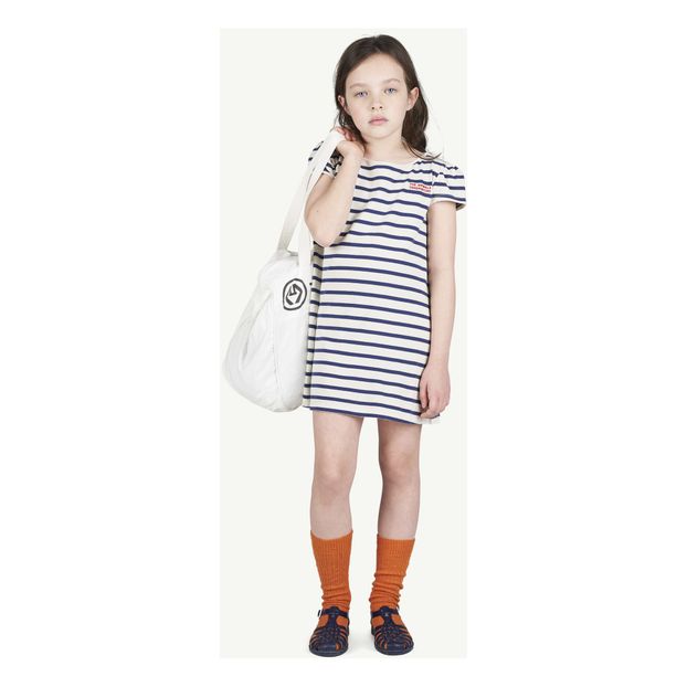 Striped Flamingo Jersey Dress-product