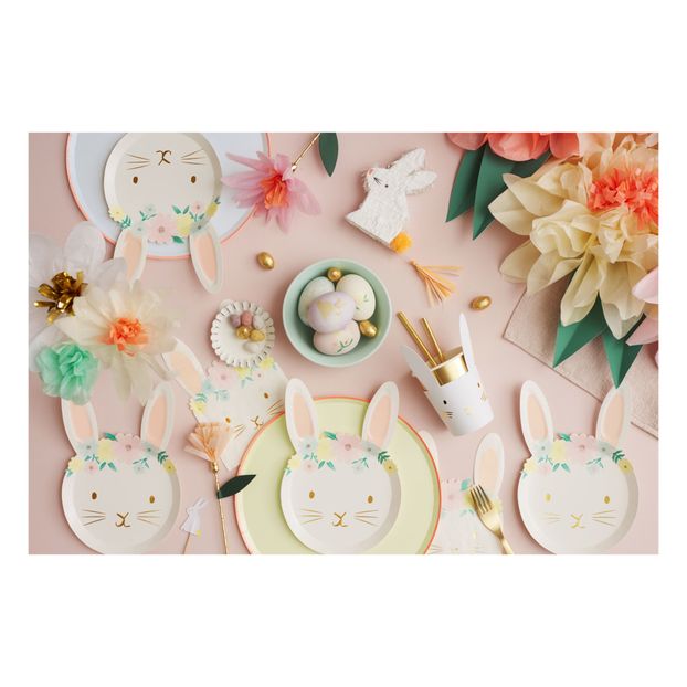Floral Rabbit Paper Napkins - Set of 16-product