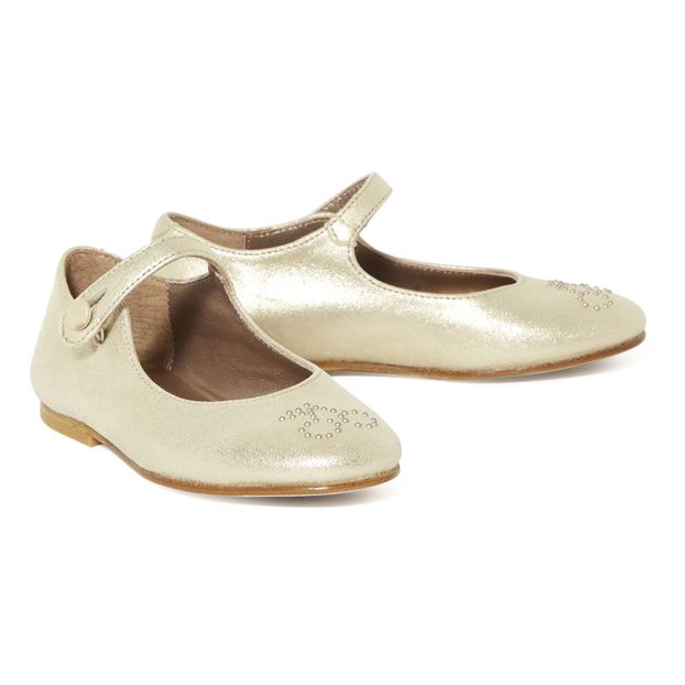 Ella Studded Cherry Ballerina Flats-product
