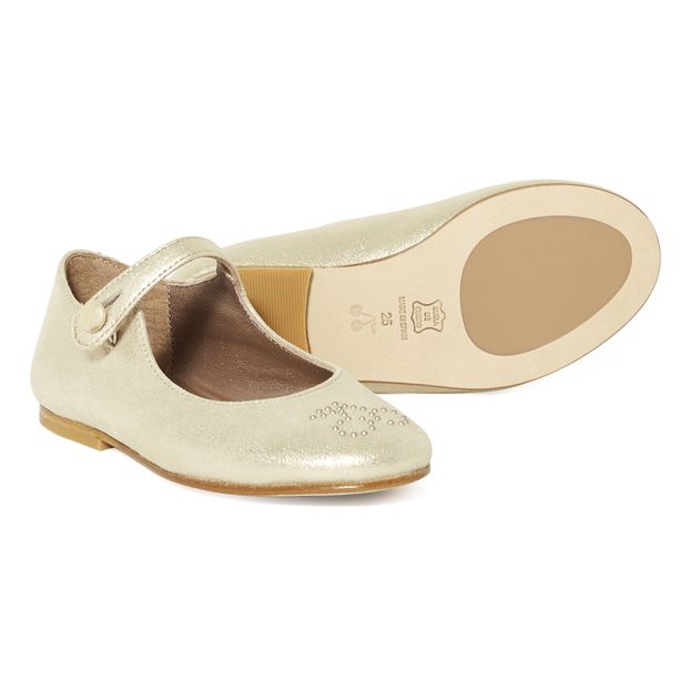 Ella Studded Cherry Ballerina Flats-product