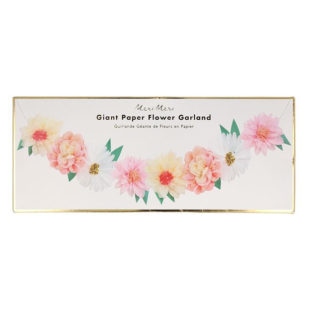 Flower garden paper garland-product