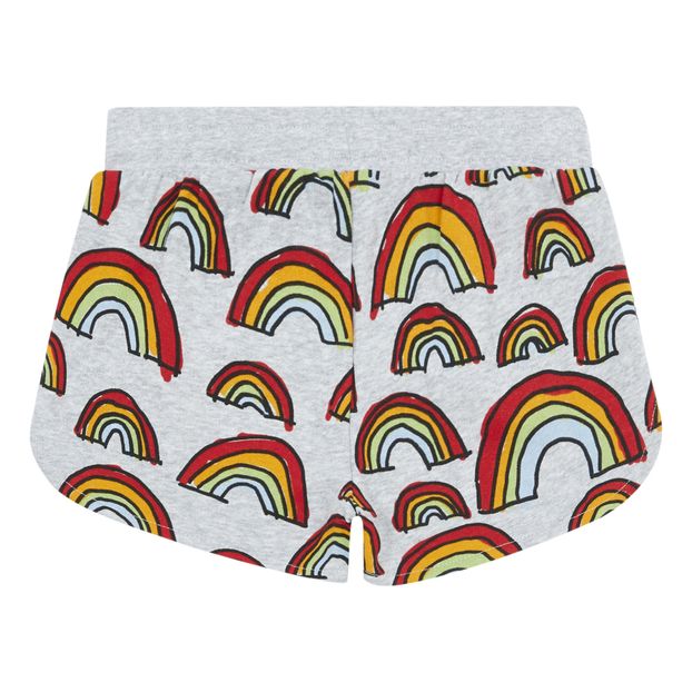 Rainbow organic cotton fleece shorts-product