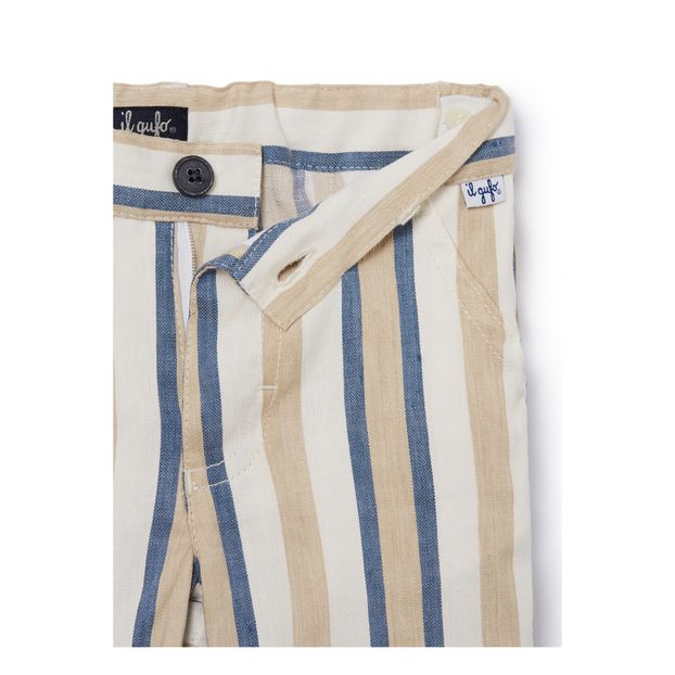 Striped Linen Bermuda Shorts-product