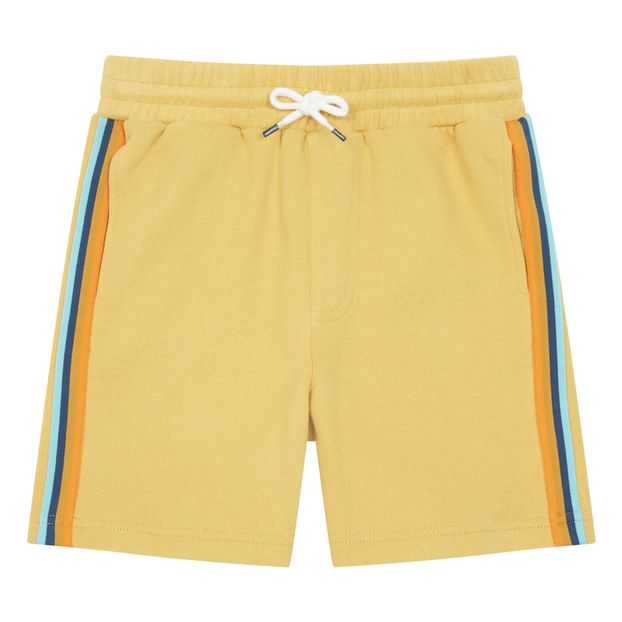 Organic Cotton Multicolour Striped Bermuda Shorts-product