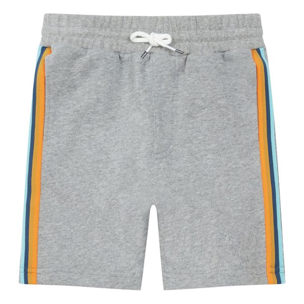 Organic Cotton Multicolour Striped Bermuda Shorts-product