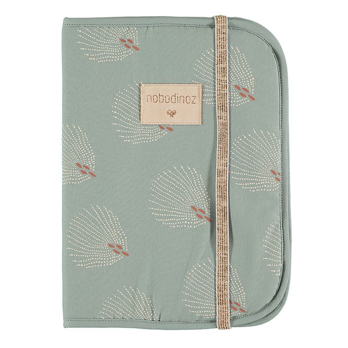 Funda para tarjeta sanitaria de algodón orgánico Poema Gatsby | Verde agua- Imagen del producto n°0