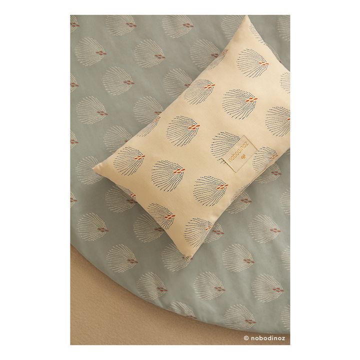 Coussin Laurel Gatsby en coton bio | Crème- Image produit n°1