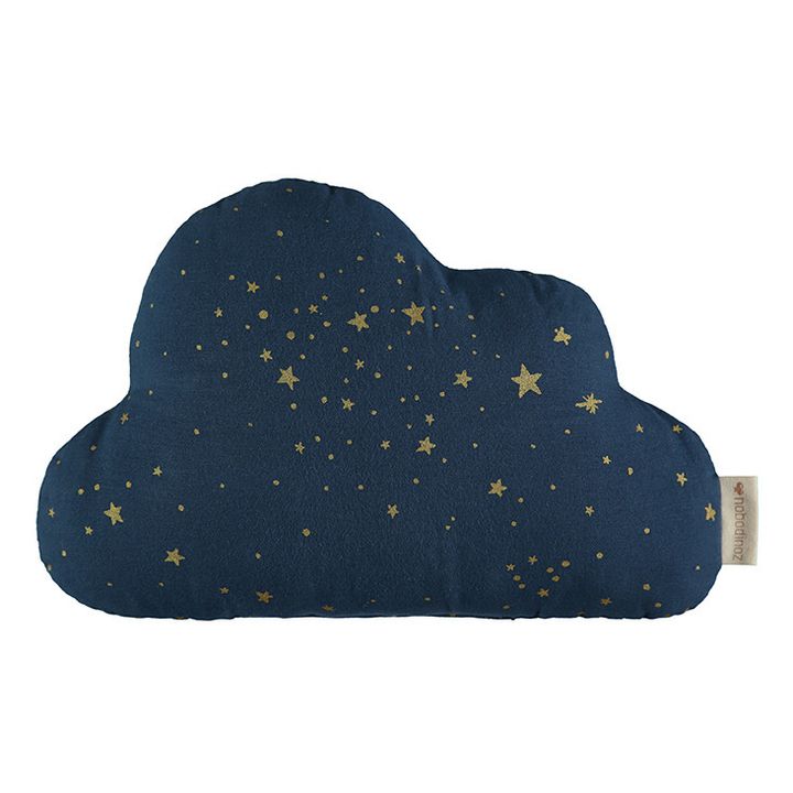 Cuscino nuvola Stella in cotone bio | Blu notte- Immagine del prodotto n°0