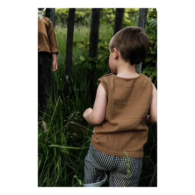 Ceylan double gauze linen tank top-product