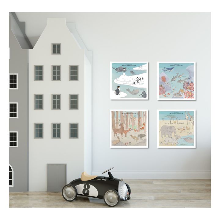 Mini Planches Faune Sauvage et masking tape - Set de 4- Image produit n°0