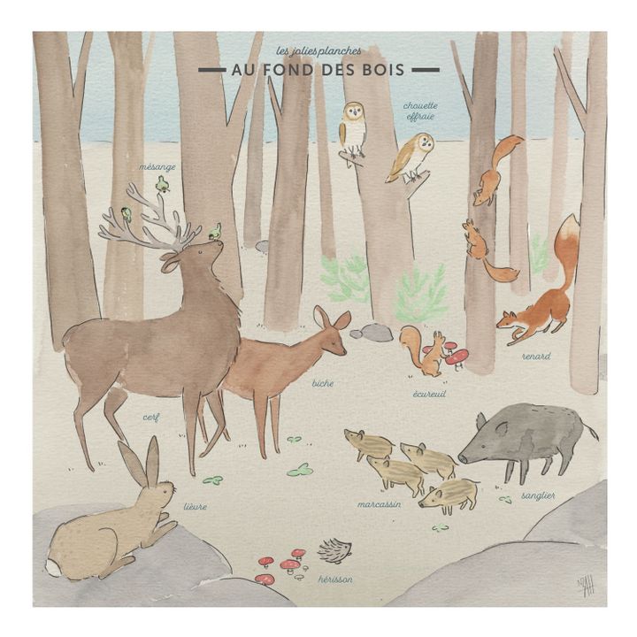 Carteles Fauna salvaje y cinta adhesiva - Set de 4- Imagen del producto n°2
