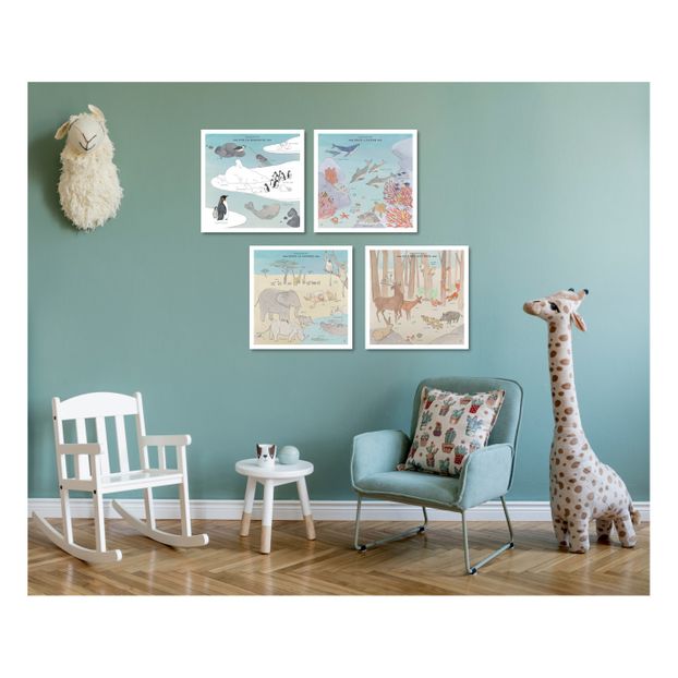 Mini Wild Animal Boards and Masking Tape - Set of 4-product
