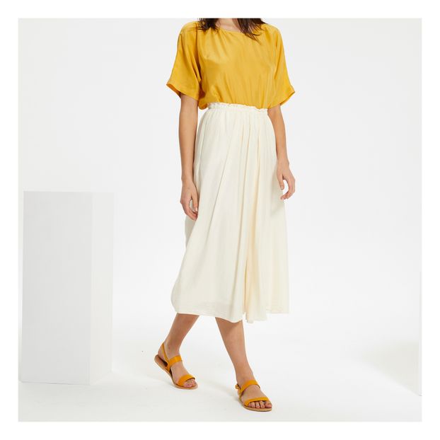 Falda Midi Seda Mezclada-product