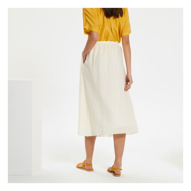 Falda Midi Seda Mezclada-product