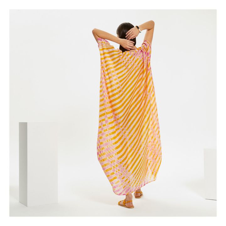 Kaftan en Soie Lore | Jaune- Image produit n°2