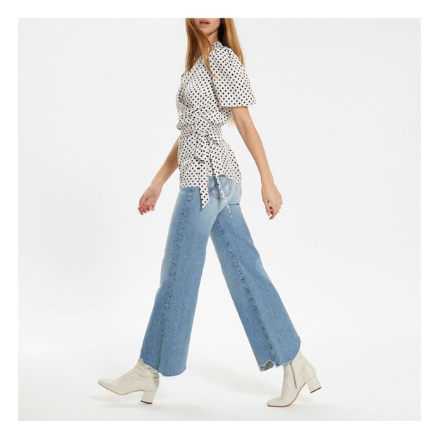 Blusa Cache-Cœur Polkadot-product