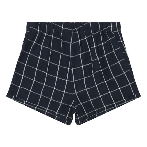Exclusividad La Petite Collection x Smallable - Short Lino Cuadros-product