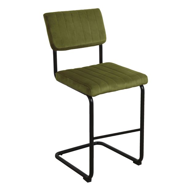 Tabouret de bar en velours - Set de 2-product