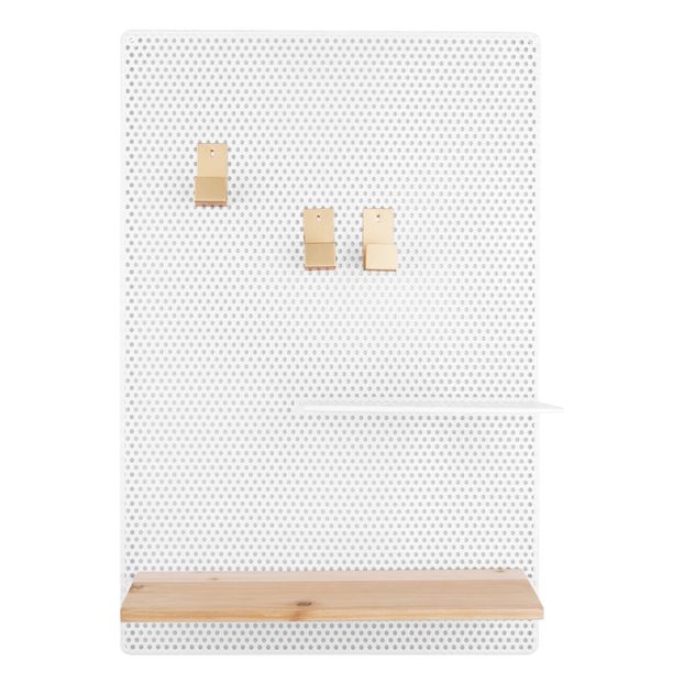 Tableau mémo en métal perforé-product