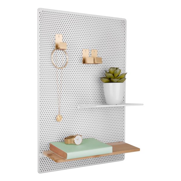 Tableau mémo en métal perforé-product
