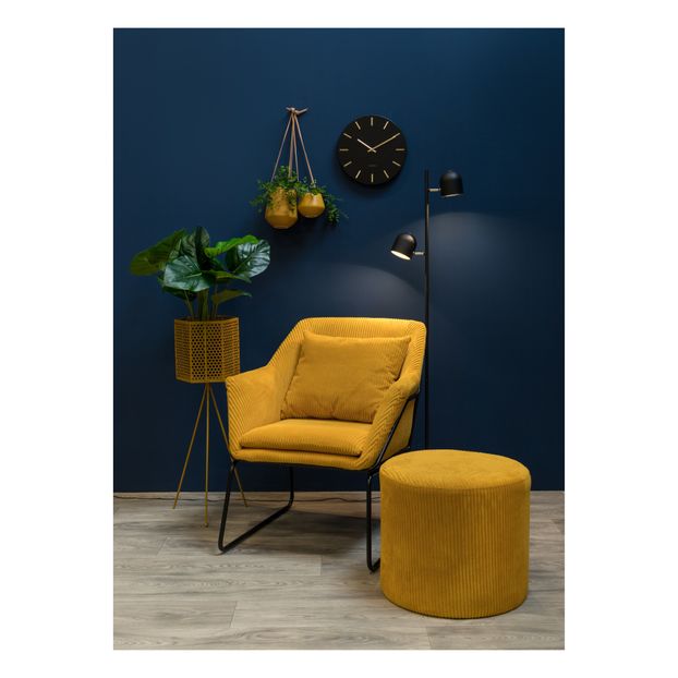 Pouf en velours côtelé-product