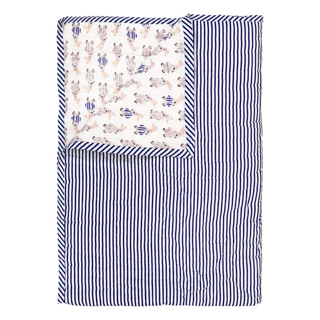Rabbit reversible quilted throw-product