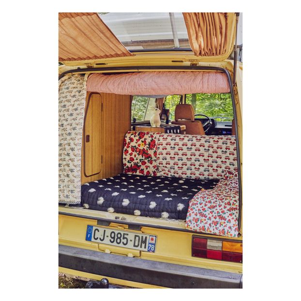 Rabbit reversible quilted throw-product