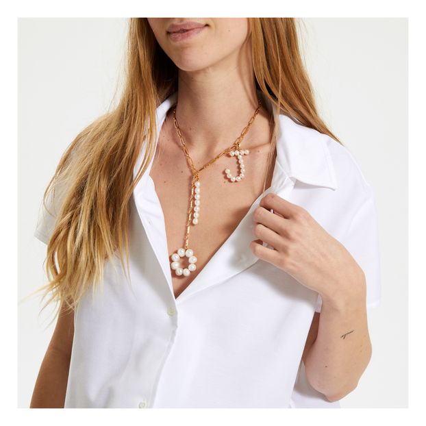 Pendentif Perles Lettre J-product