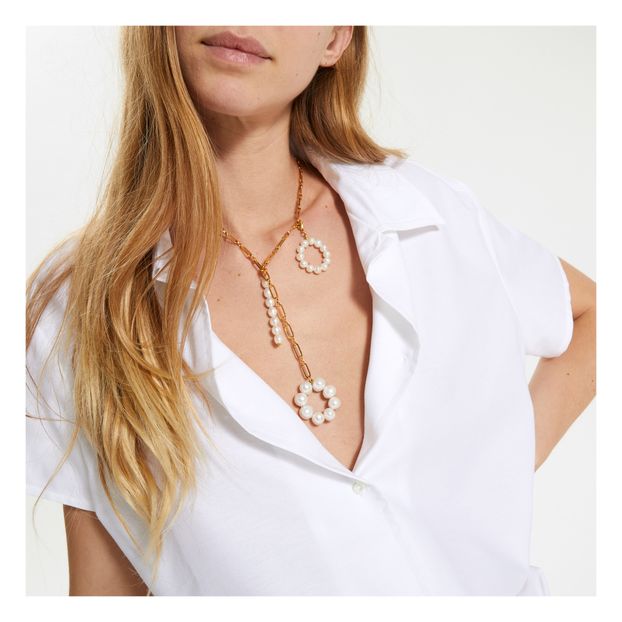 Pendentif Perles Lettre O-product