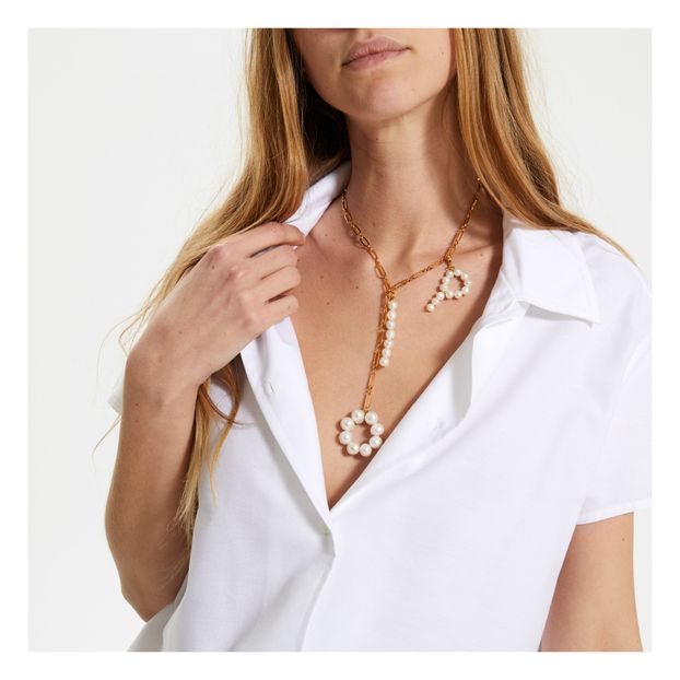 Pendentif Perles Lettre P-product