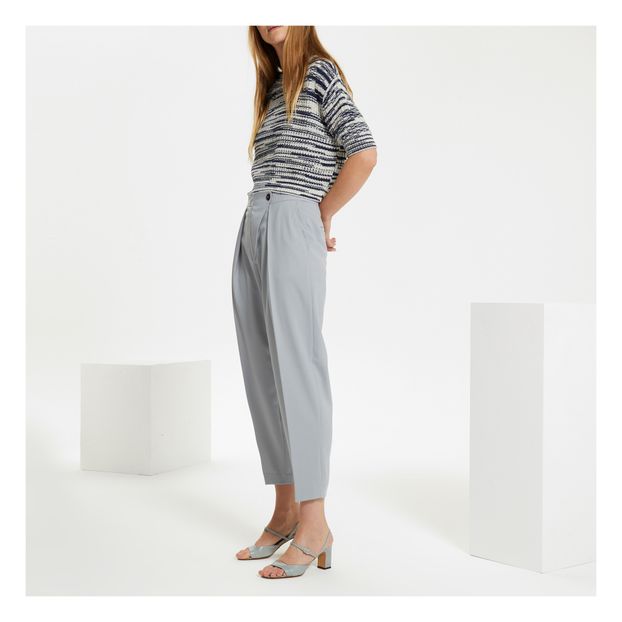 Pull raccourci en laine mélangée-product