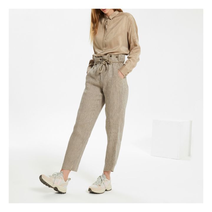 Lady D Shirt | Taupe brown- Product image n°2