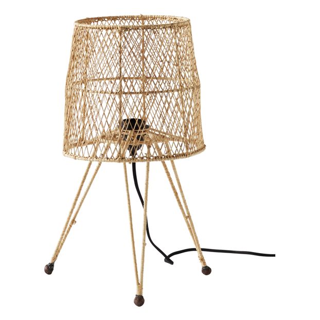 Lampe à poser en raphia-product