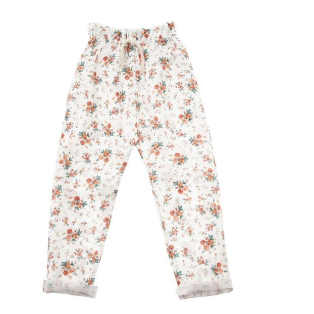 Pantalón de lino y algodón Flores-product