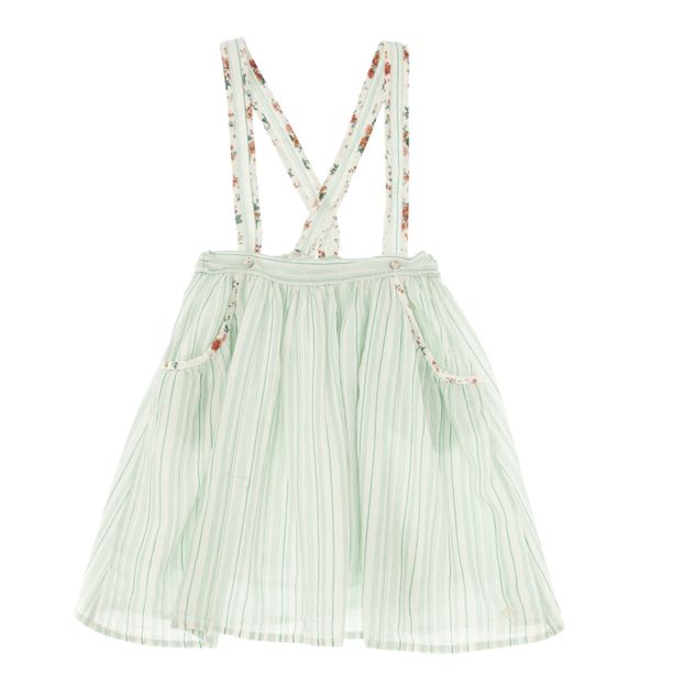 Linen and Cotton Skirt with Suspenders-product